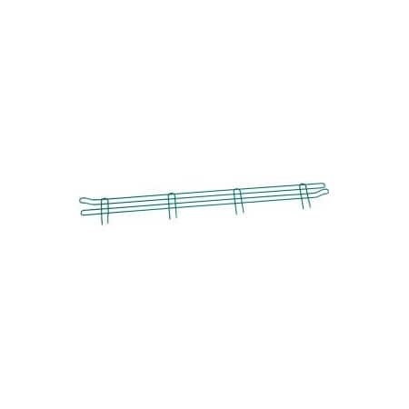 Global Equipment Nexel    Poly-Green    Wire Ledge, 48"W x 4"H AL448G
